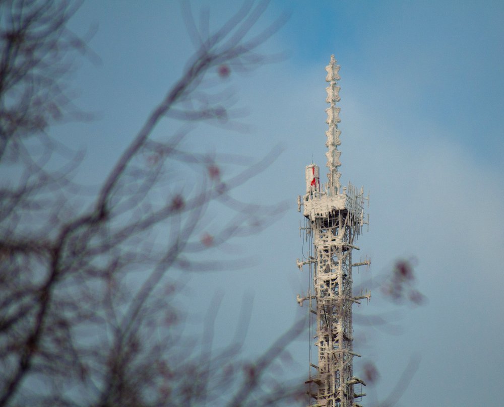Телевышка во льду \ TV tower in ice