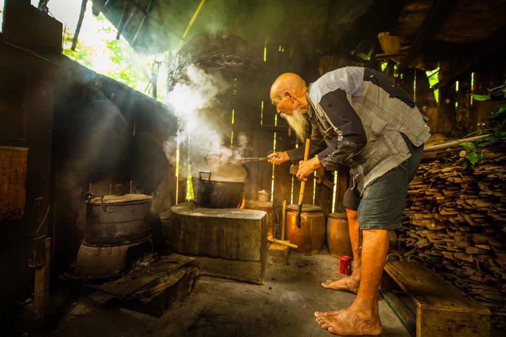 Cormorant Fisherman at home