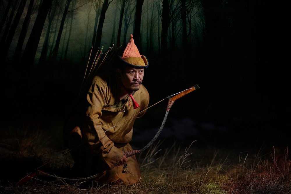 An ancient Mongolian hunter