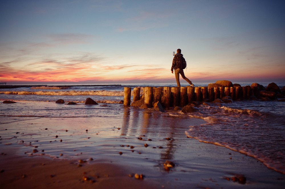 Невероятный балтийский закат осенью