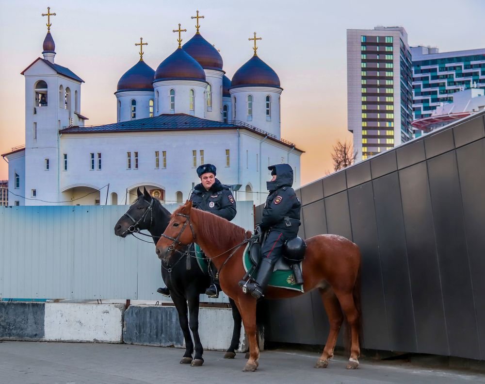 Конная полиция в Москве