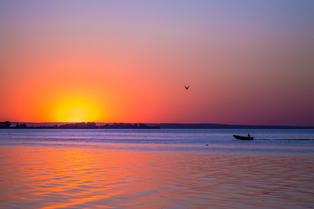 Закат на лимане