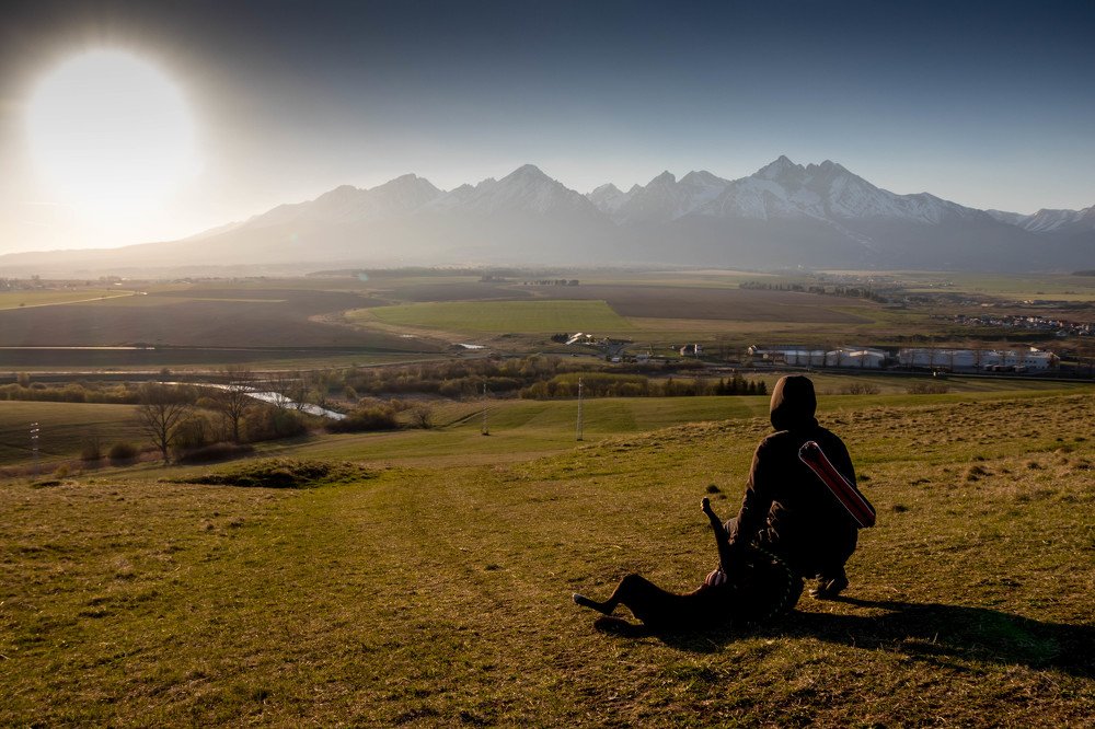 Beautiful sunset in Slovakia