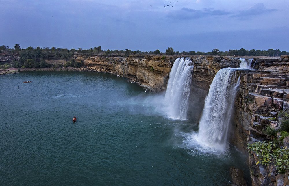 The boat in the river