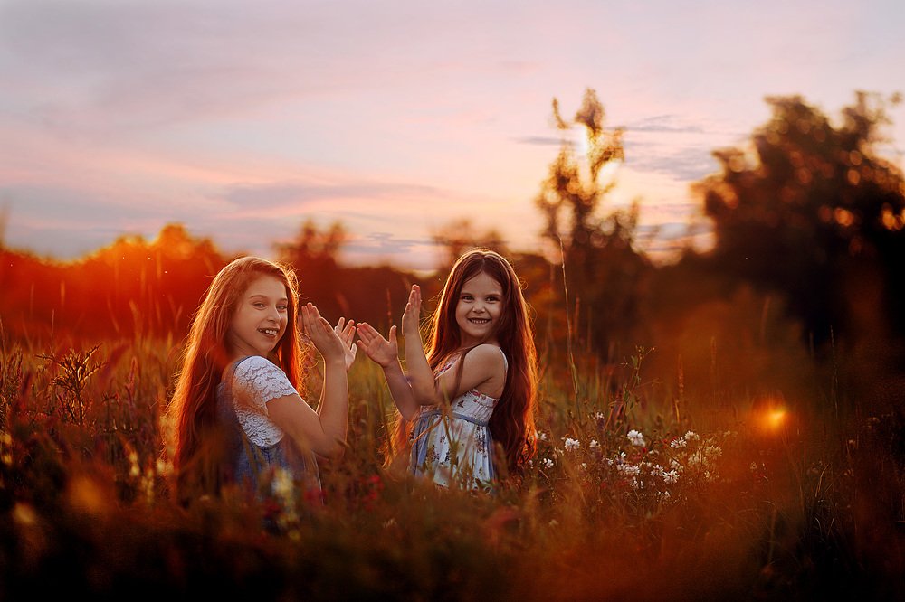 Игра на закате