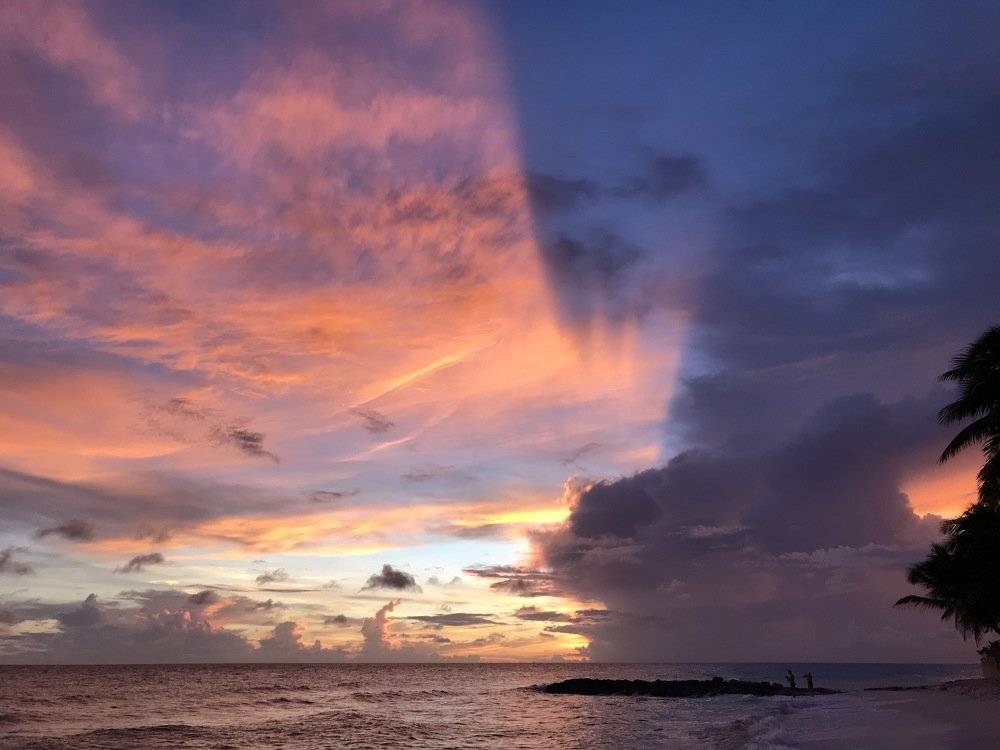 Закат на Барбадосе.