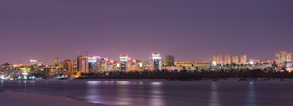 Lights of the night city