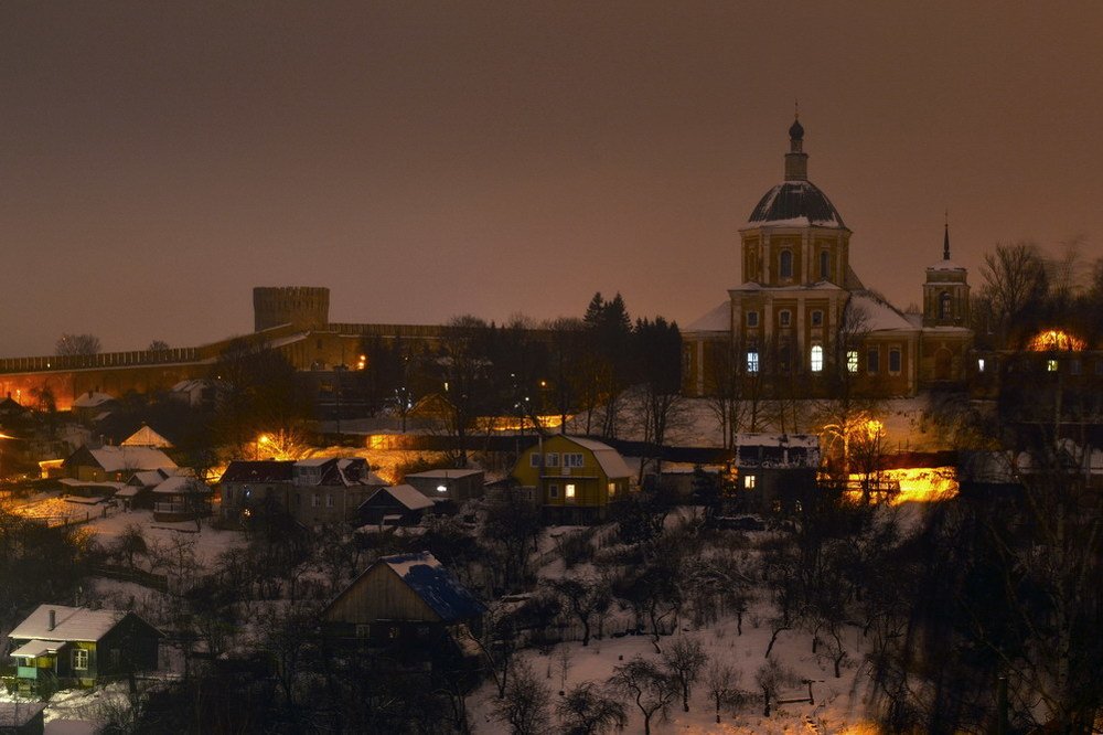 Зимний вечер в Смоленске