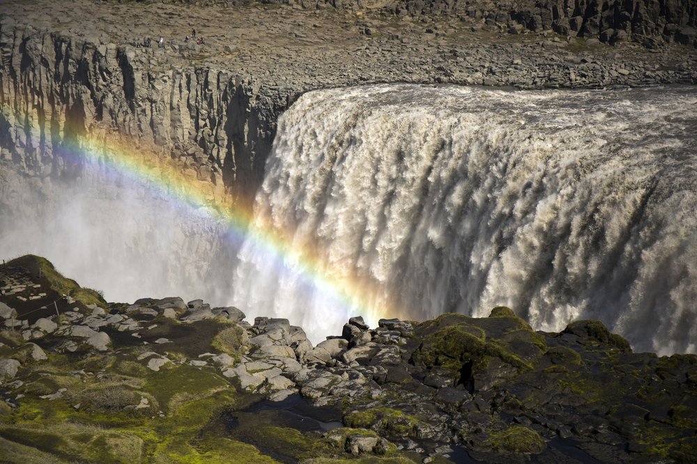 rainbow on water