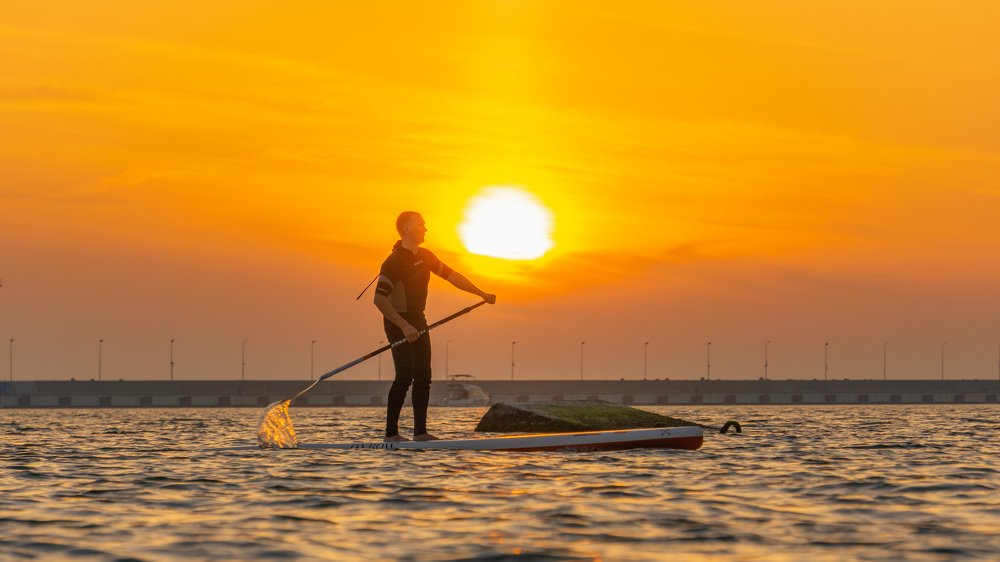 Закат в море