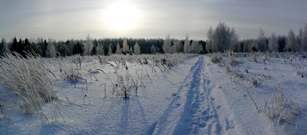 "Зимний закат".