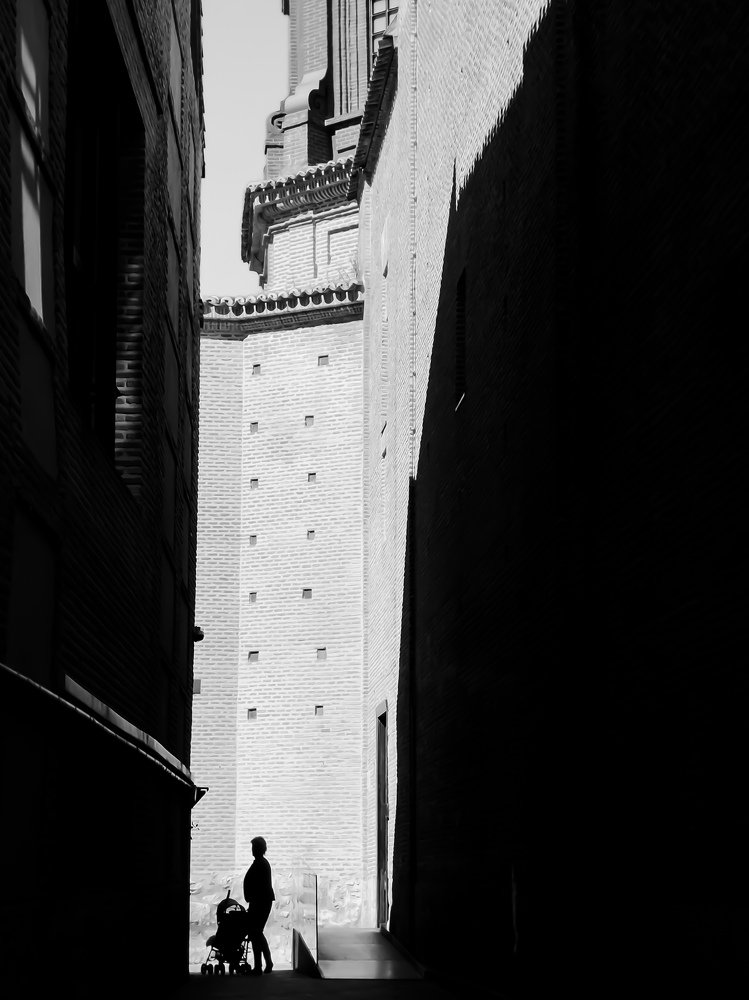 Shadows in cityscape