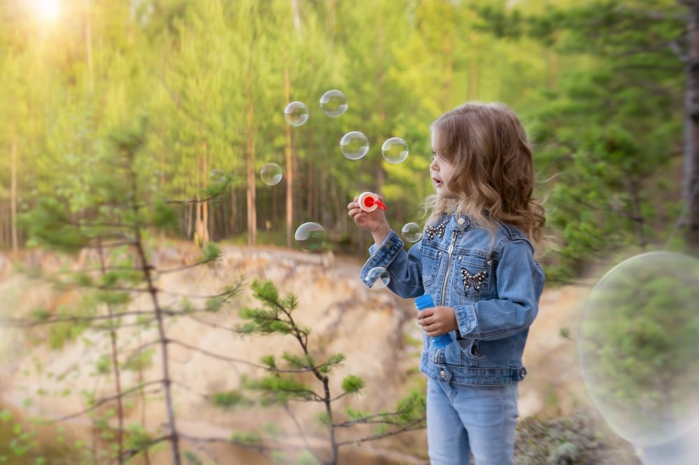 Дарина на прогулке