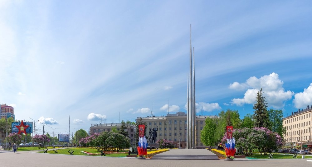 Площадь победы в Городе-Герое-Тула.