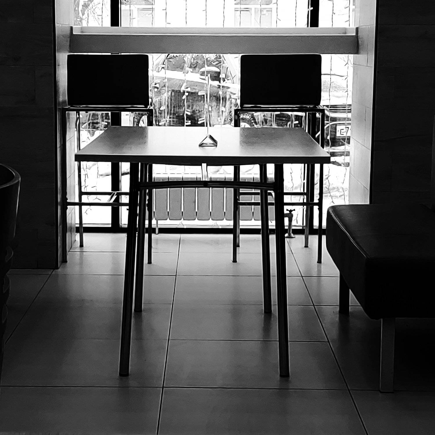 Cafe table and chairs