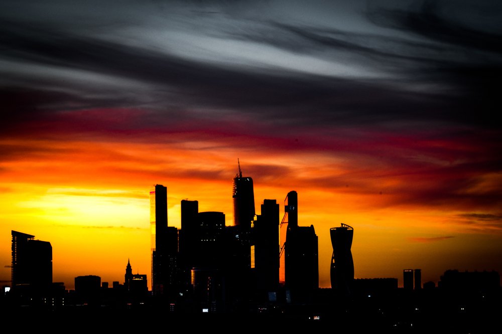 Sunset in Moscow