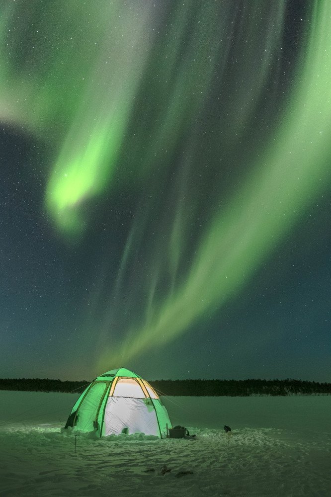 Рыбалка под сиянием