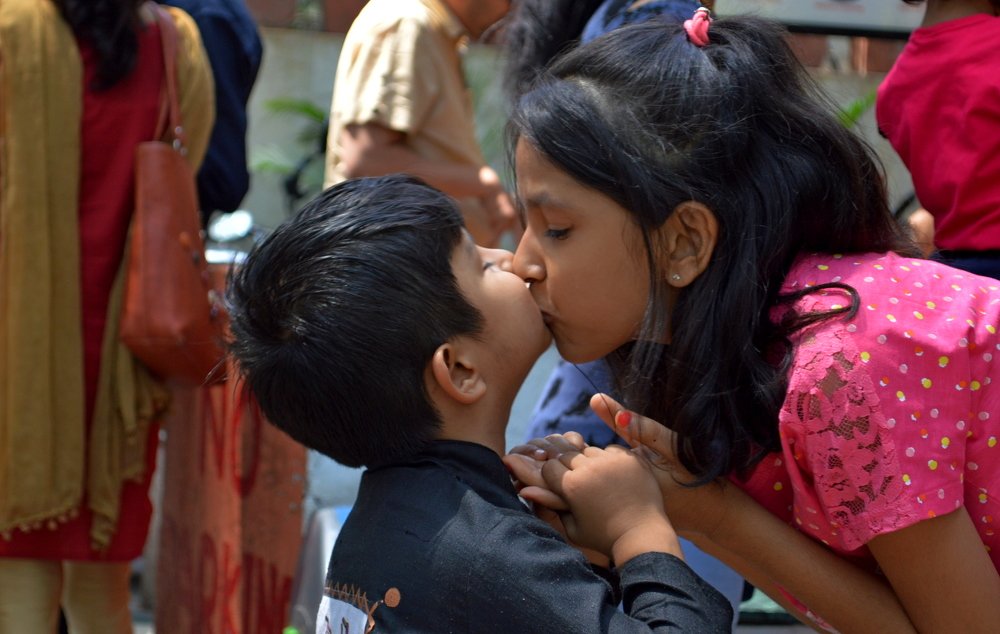 A moment of sibling love