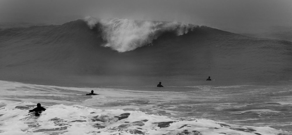 surfers waiting for the wave