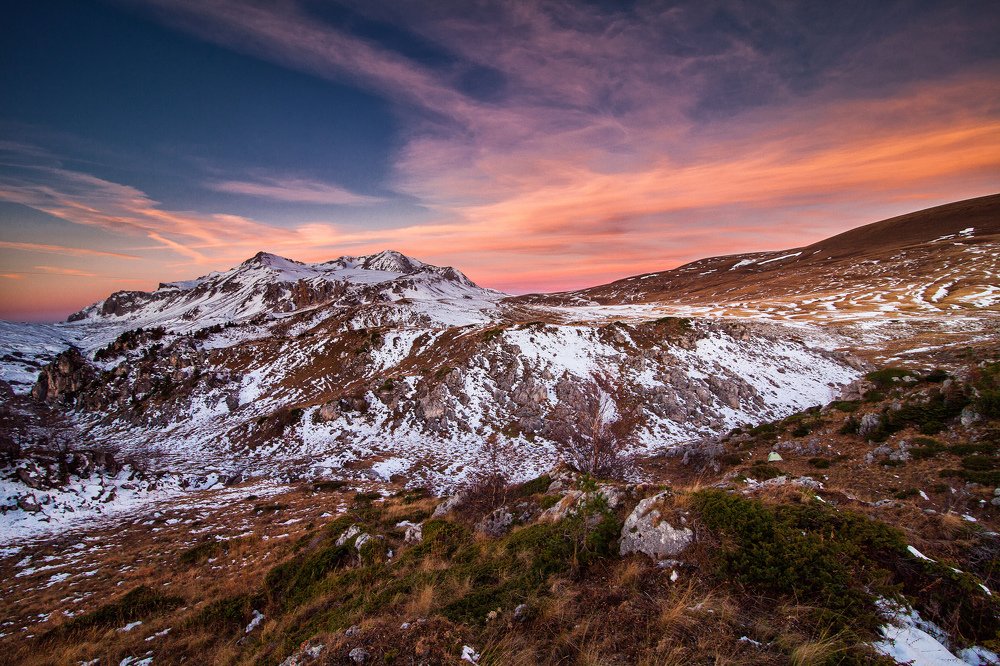 Оштен на закате