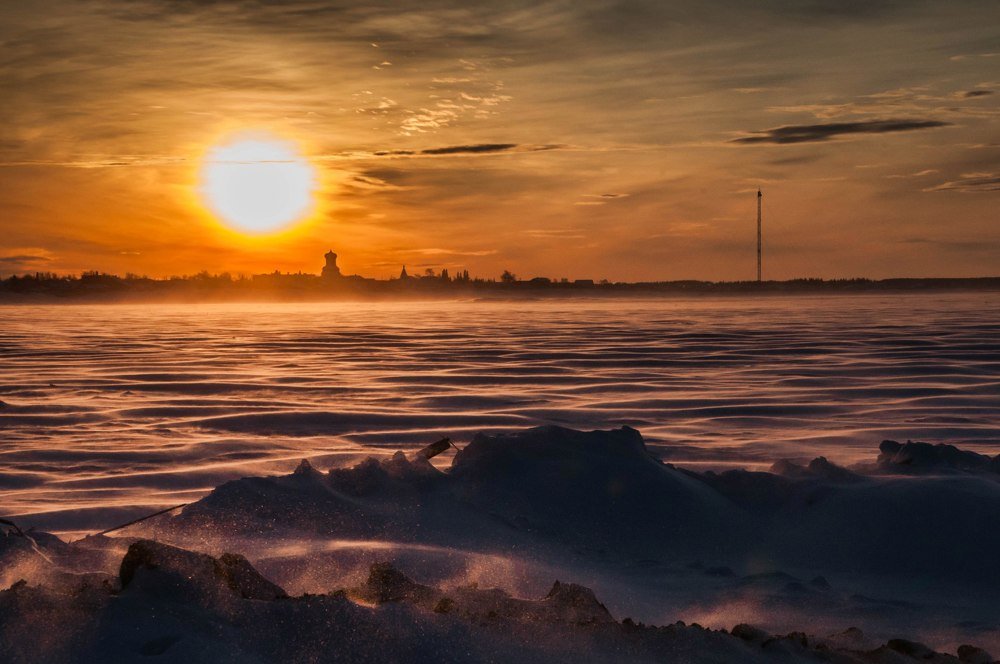 Закат над Ижмой