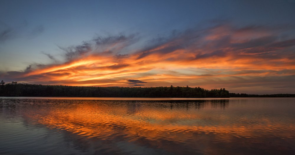 Закат над озером Ашленд