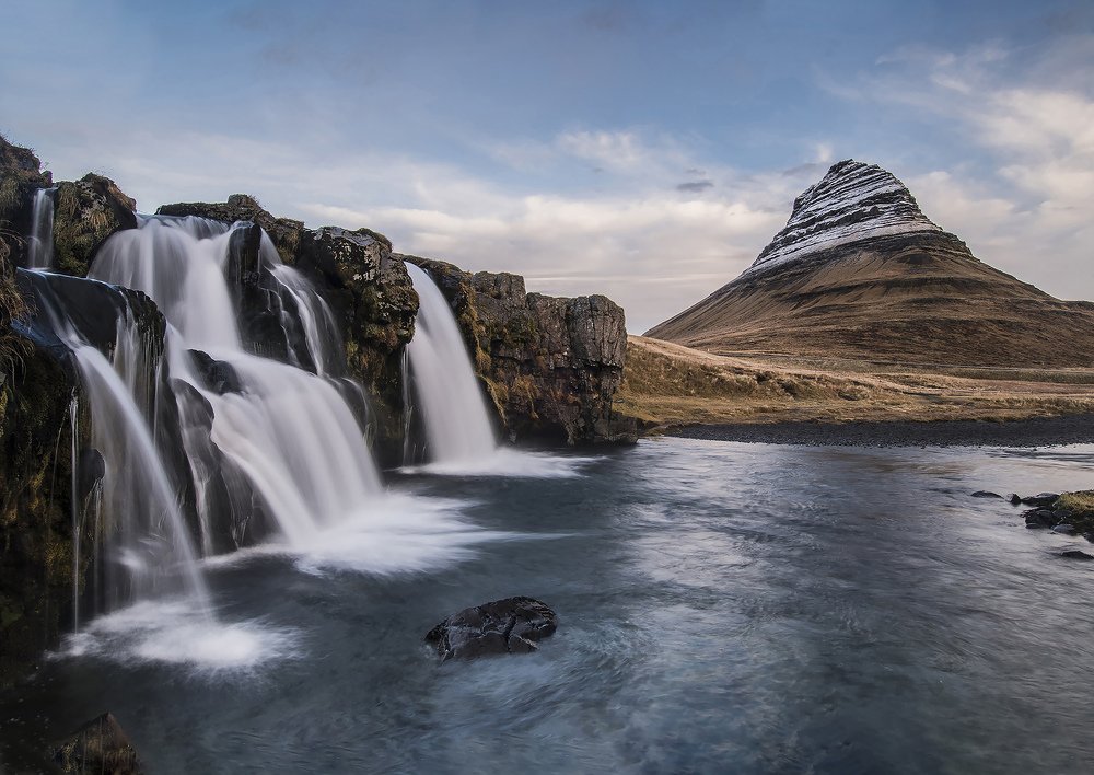 Mount Kirkjufell waterfall