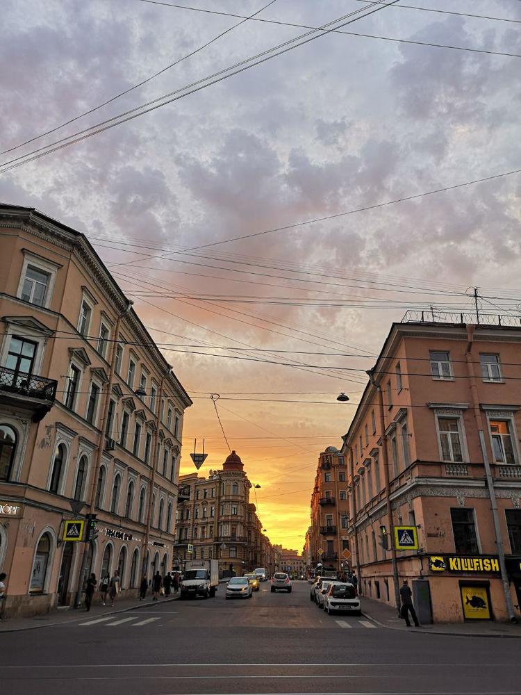 закат в Питере