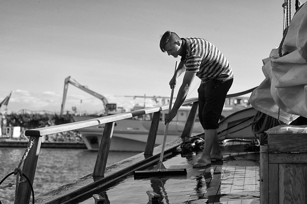 палуба должна быть чистой