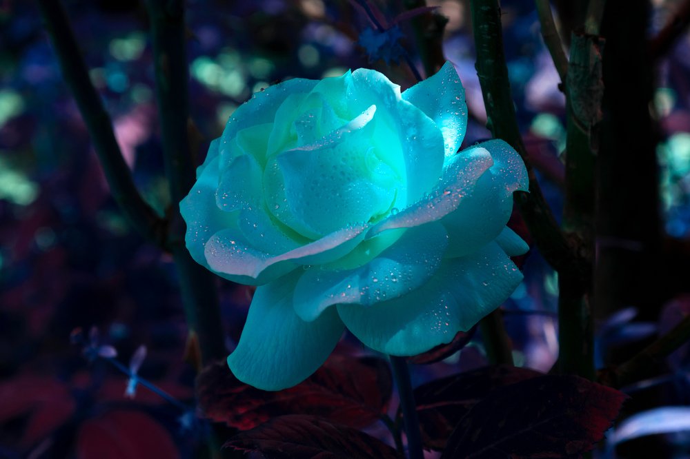 Frozen rose