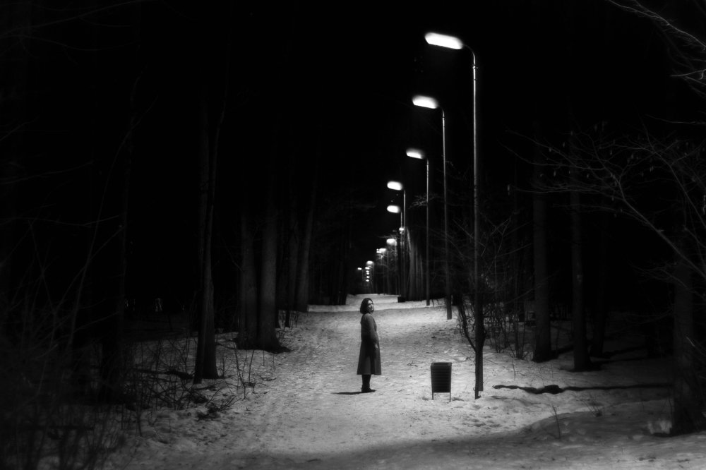 Улица, фонарь.