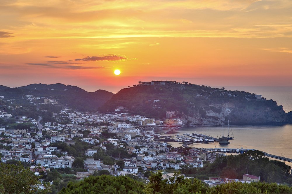 Sunst on Ischia.