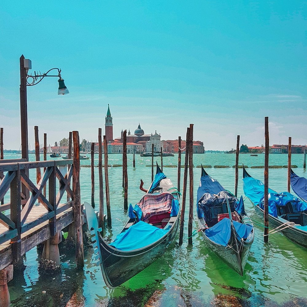 The first time in Venice.