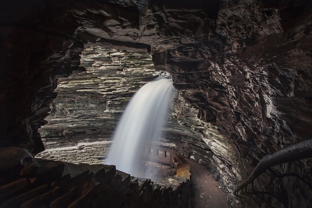 Водопад в парке Watkins Glen