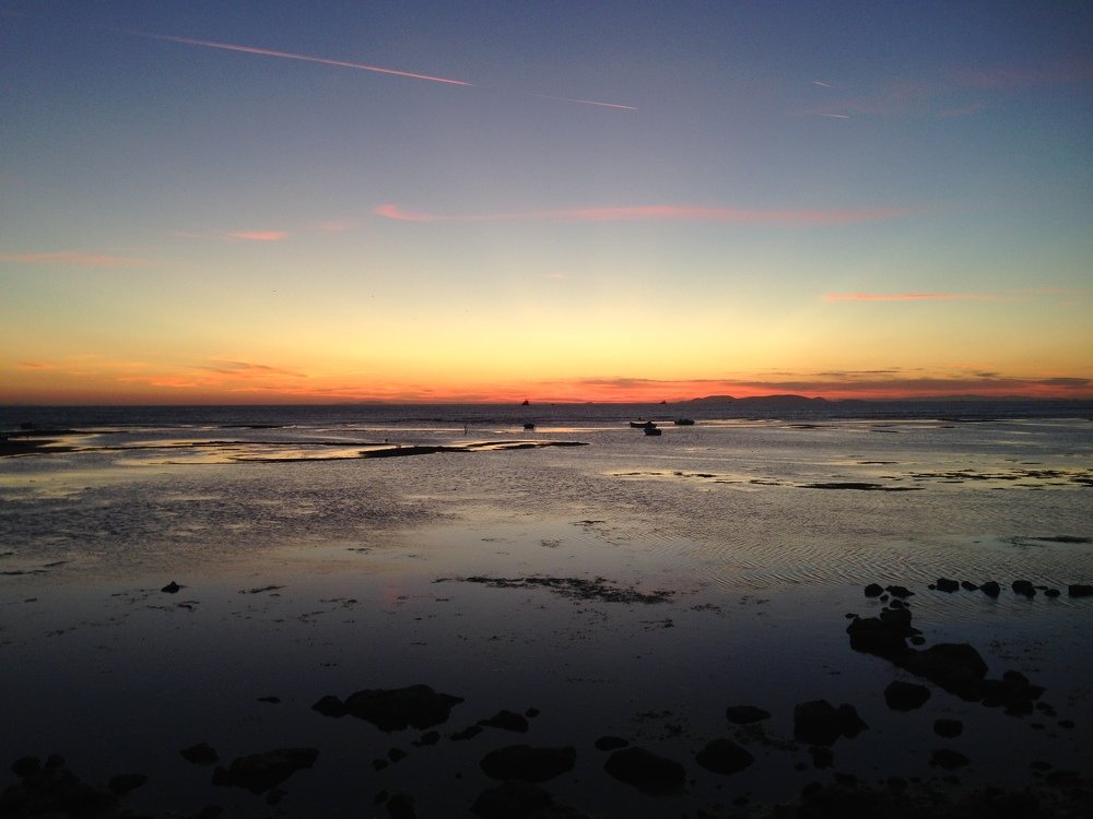 Sunset in beauty Aegean Sea