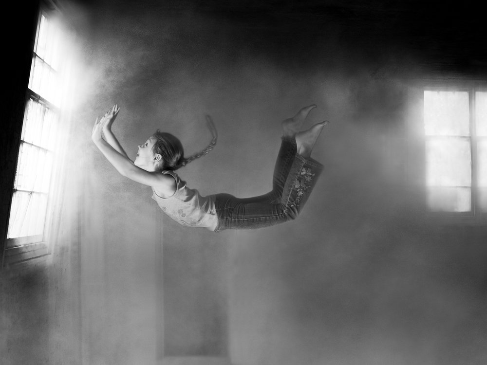 floating into the light