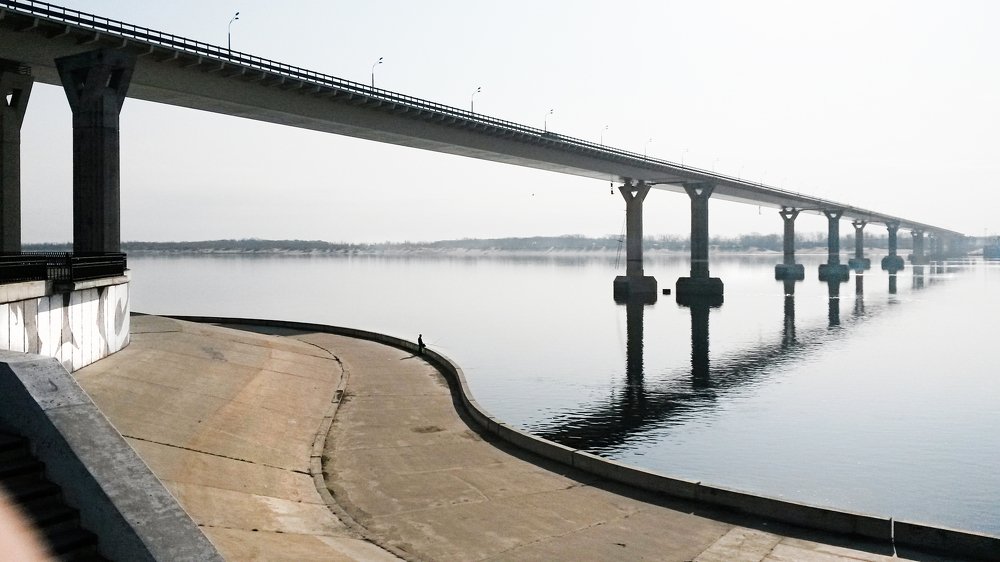 Рыбак на Волге