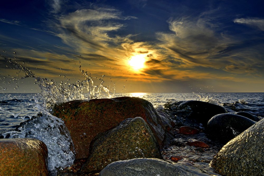 Море, закат