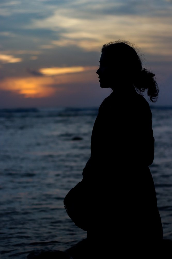 Silhouette on the Sea