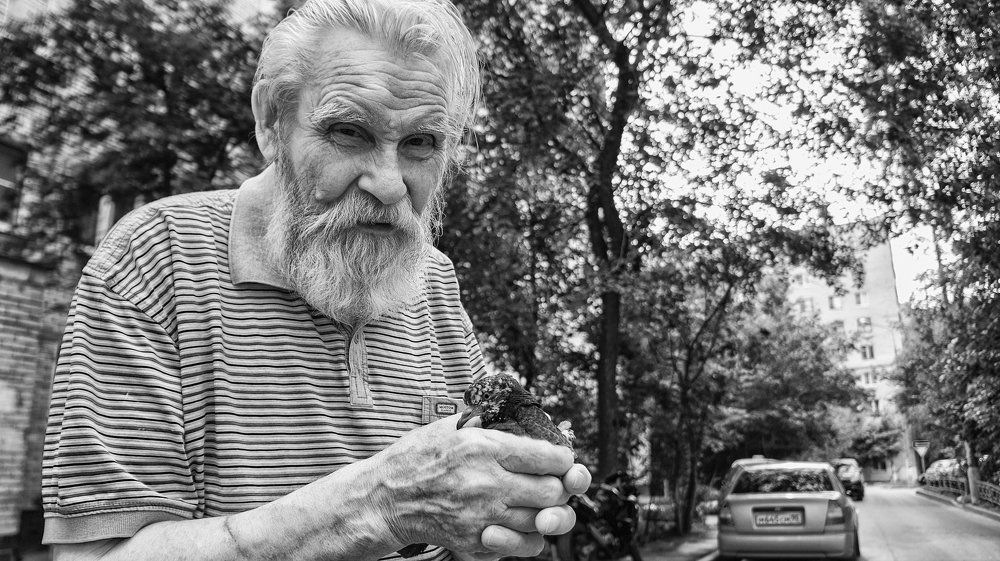 Вот... с балкона залетел...