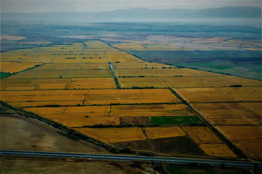 Color spots, near town