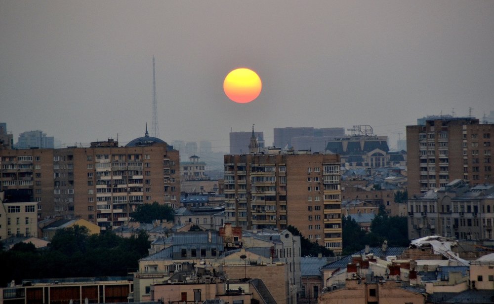 Закат над Москвой