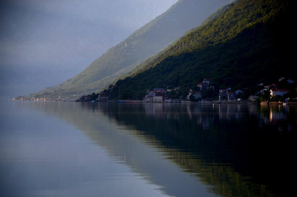 A sunrise at a Boka bay