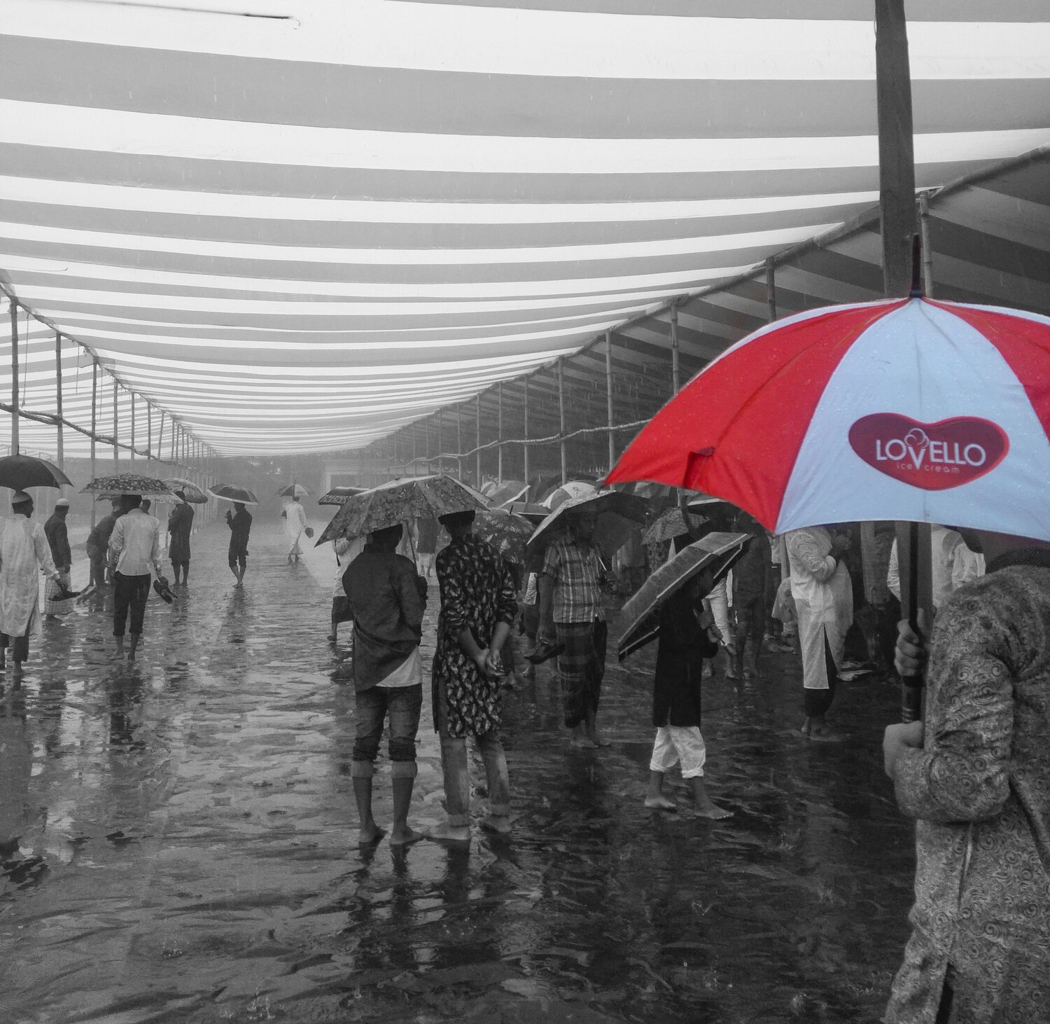 A rainy Eid day