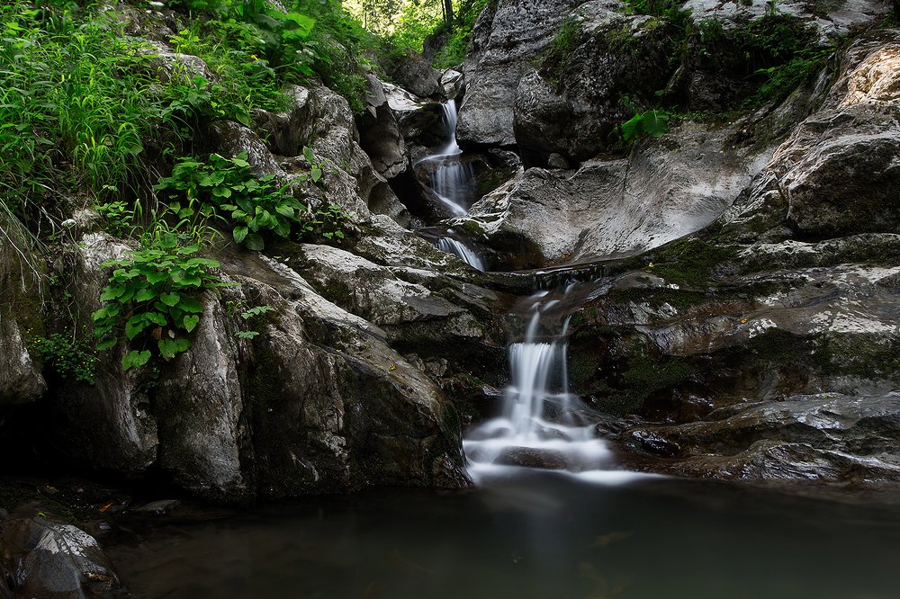 Лесной водопад