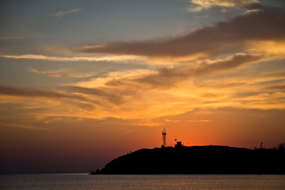Закат на Азовском море
