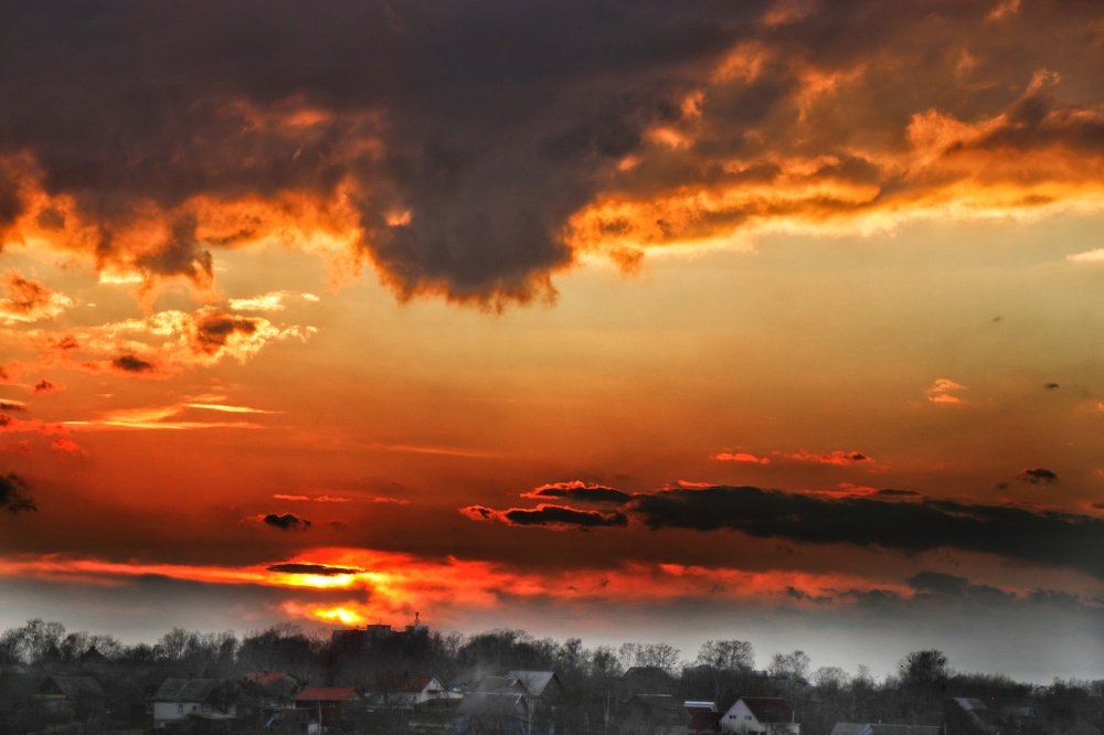 Огненное утро..