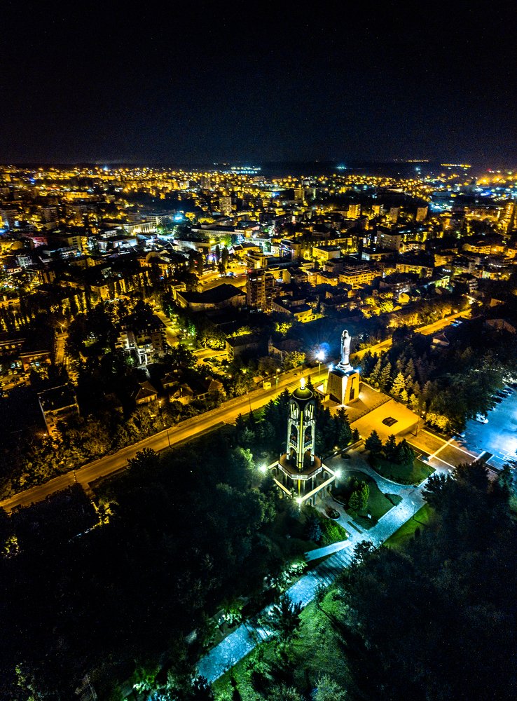 Haskovo at night