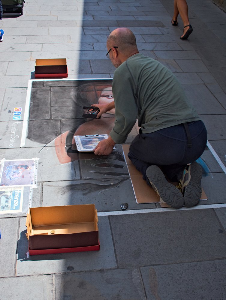 Painting Artist on Street