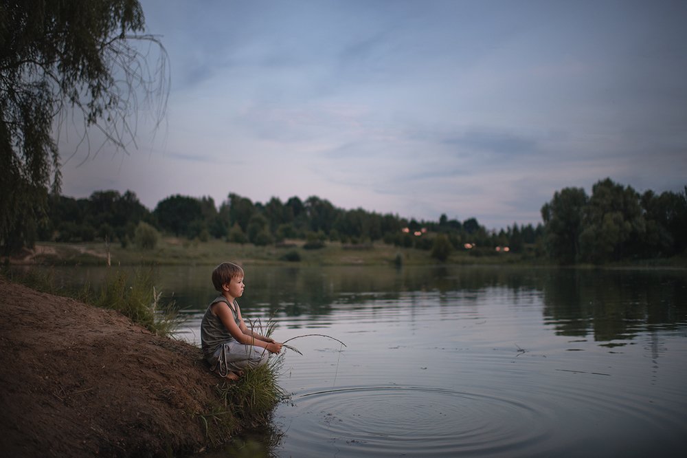 вечер на речке